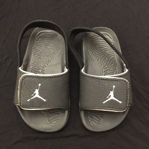 Toddler Jordan slides